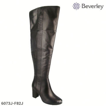 Guangzhou Shoes Factory Zip Up Over Knee Women Thigh High Boots